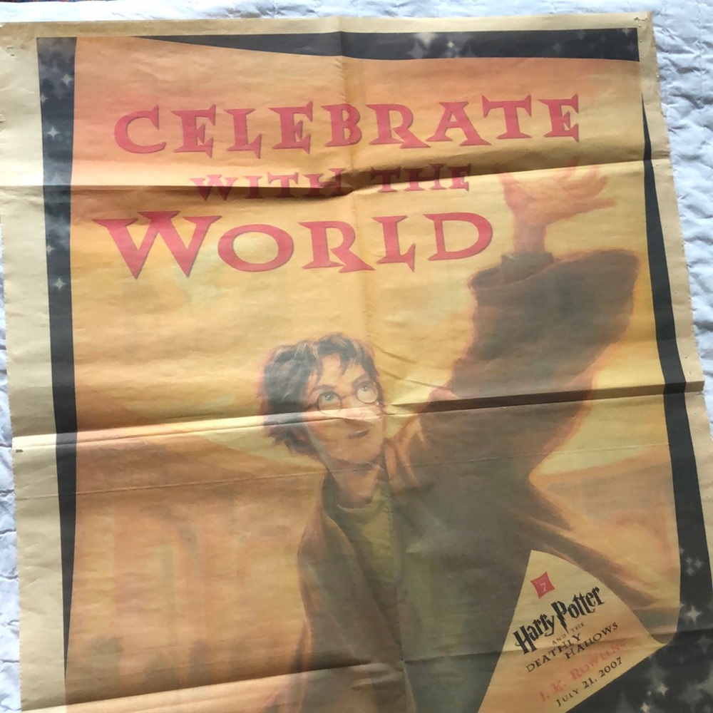 OG Harry Potter 7th Book NYTimes Insert / Poster 2007 HTF